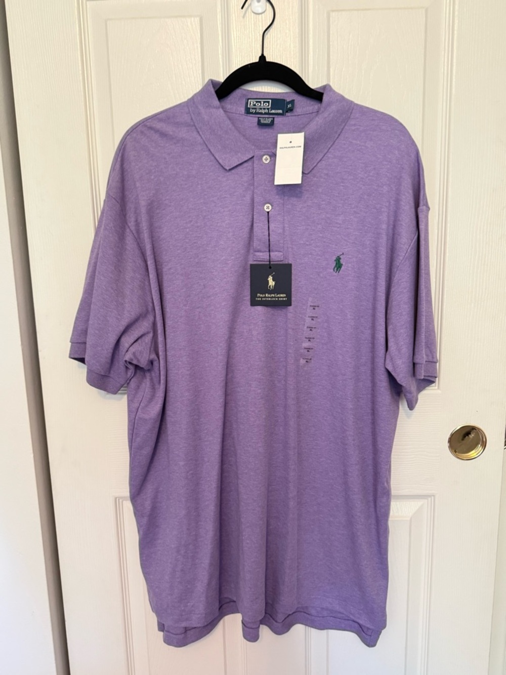 Polo by Ralph Lauren Lavender Short-Sleeve Polo with Green Pony